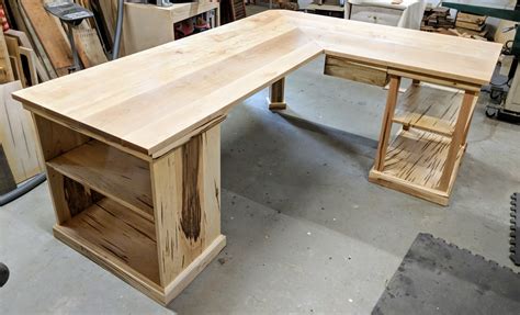 Custom Corner Office Desk — VanVleet Woodworking
