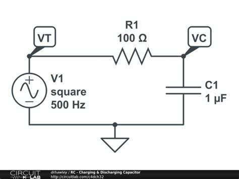 RC - Charging & Discharging Capacitor - CircuitLab