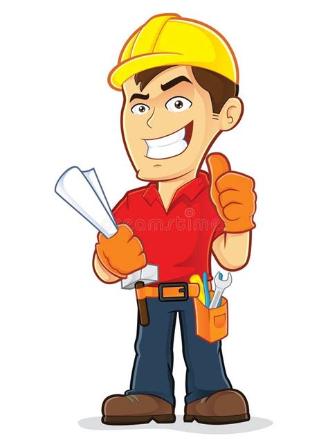 Construction Worker with Hammer. Woman Professional Stock Vector - Illustration of master ...