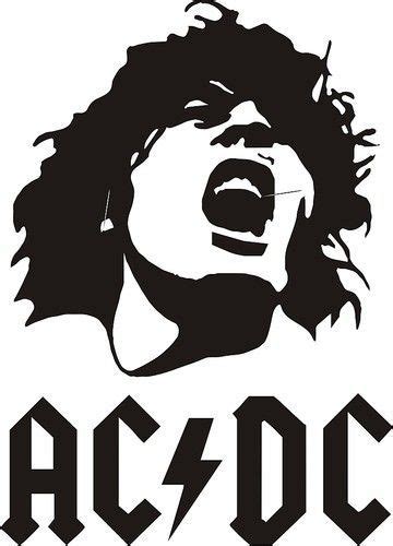 AC/DC - Vinyl Decal Sticker. | Silhouette art, Rock art, Rock and roll ...