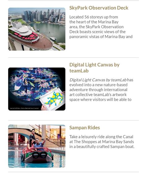 MBS MARINA BAY SANDS SKYPARK OBSERVATION DECK SAMPAN RIDES DIGITAL LIGHT CANVAS, Tickets ...