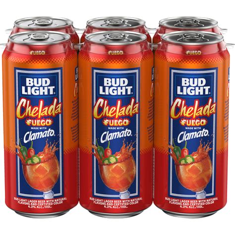 Bud Light® Chelada Fuego Made with Clamato®, 3 Pack 16 fl. oz. Cans ...