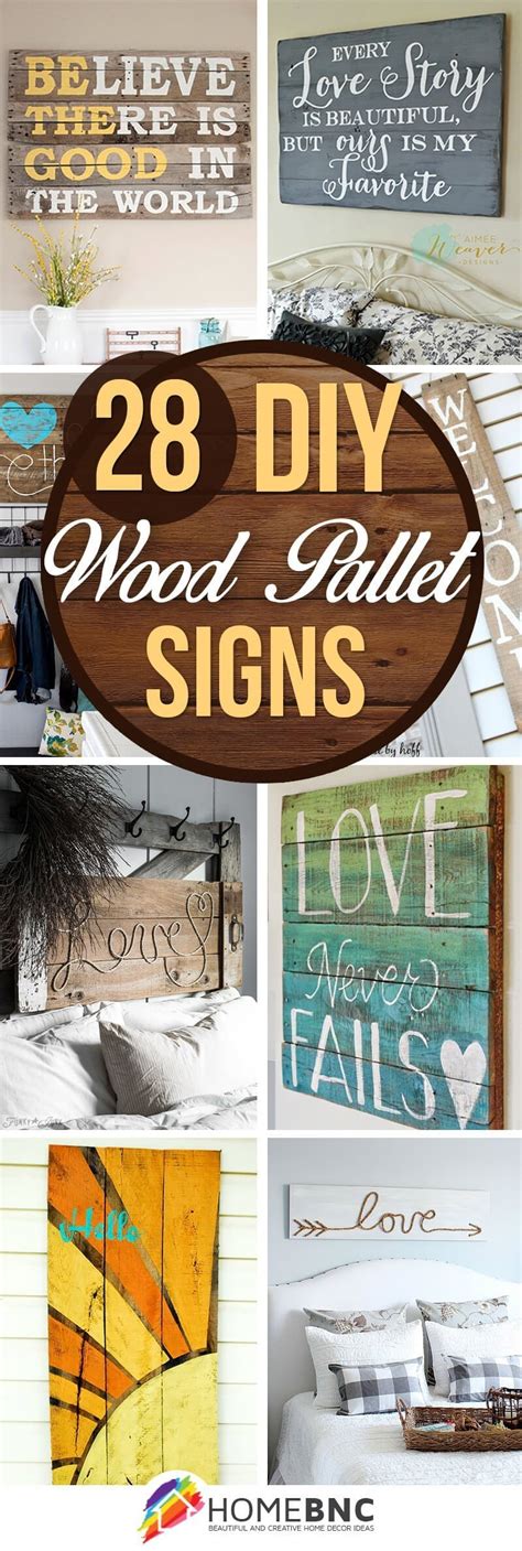 28 Best DIY Pallet Signs (Ideas and Designs) for 2019