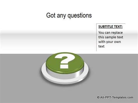 PowerPoint Questions Slide Templates