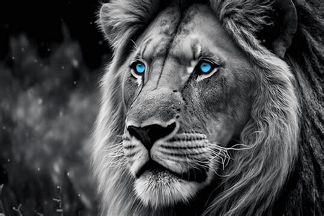 White Lions With Blue Eyes Wallpaper