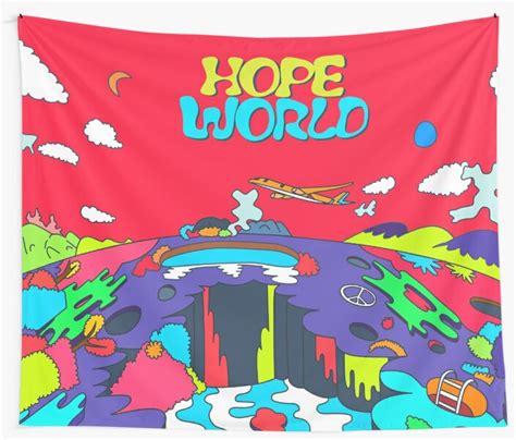 "J-Hope Hope World Album Art" Wall Tapestries by imgoodimdone | Redbubble