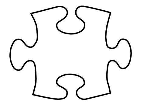 Printable Puzzle Piece Template - ClipArt Best