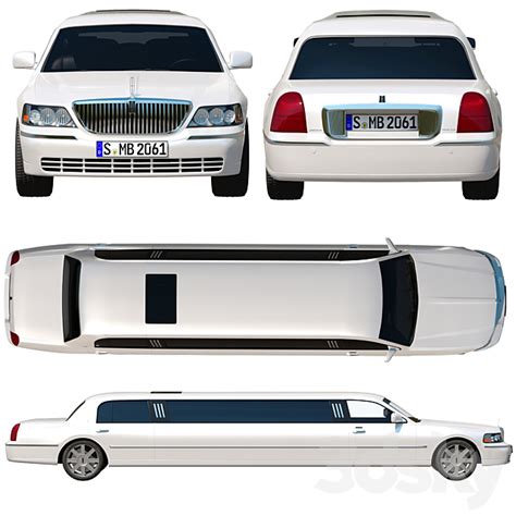 Lincoln Town Car limousine - Free 3D Models Download - UnitySTR