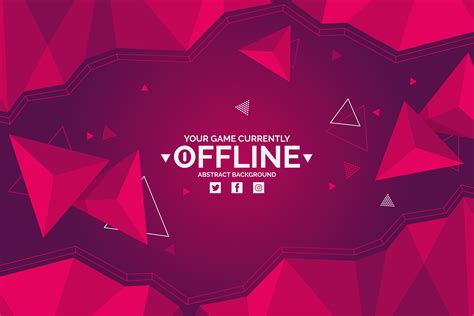 Abstract Offline Twitch Banner