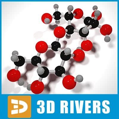 3ds cellobiose molecule structure