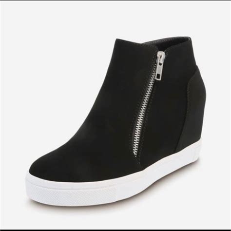 size 5 Brash zipper wedge for the classy and chic! in 2021 | Wedge shoes, Black wedge sneakers ...