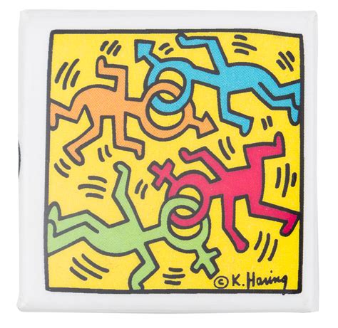 Keith Haring Dancing Figures Untitled | Busy Beaver Button Museum