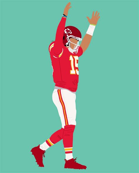 Kansas City Chiefs Patrick Mahomes Print - Etsy