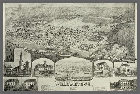 Williamstown – Aerial View, 1888 – Lykens Valley: History & Genealogy