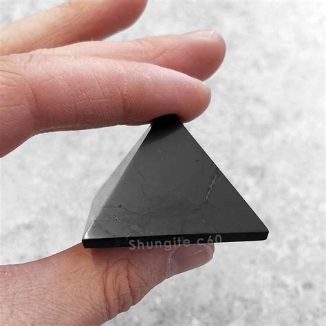 Original Shungite pyramid 40mm | Natural shungite stone