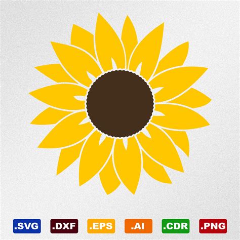 Sunflower Pattern SVG