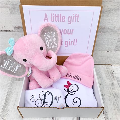 Newborn Baby Gift Box Personalized Elephant Snapper Baby - Etsy