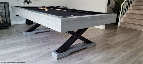 Modern Pool Table Modern X - Modern Billiards Mfg (310) 962-6981