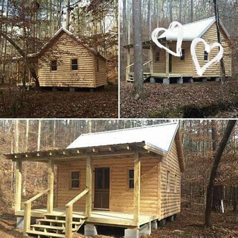 Shed Cabin, Log Cabin Homes, Tiny House Cabin, Tiny House Plans, Cabin ...