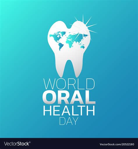 World oral health day logo icon design Royalty Free Vector