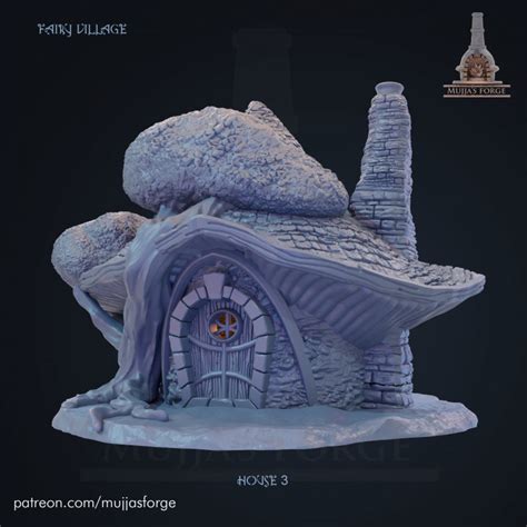 3D Printable FAIRY VILLAGE - HOUSE 3 by MUJJA'S FORGE