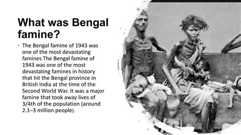 The bengal famine of 1943 | PPT