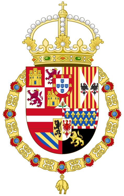 Royal Coat of Arms of Spain (1580-1668).svg | Wappen, Familienwappen ...