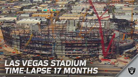 Allegiant Stadium Construction Time-Lapse Video [17 months of work]