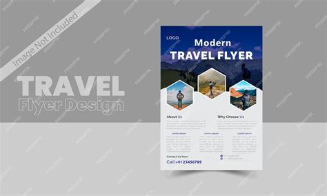 Premium Vector | Vector travel poster template with photo travel shows ...