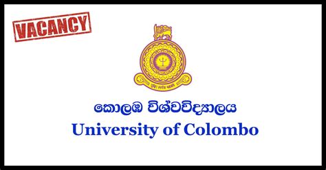 Temporary Computer Instructor(Sinhala Medium) - University of Colombo ...