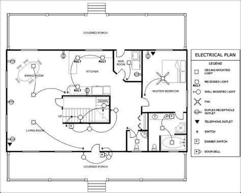 Electrical Floor Plan Example - floorplans.click