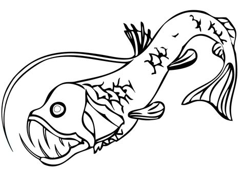 Viperfish Coloring Pages - Free Printable Coloring Pages for Kids