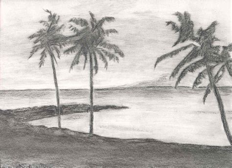 Sketch Beach Drawing | Sketch Drawing Idea