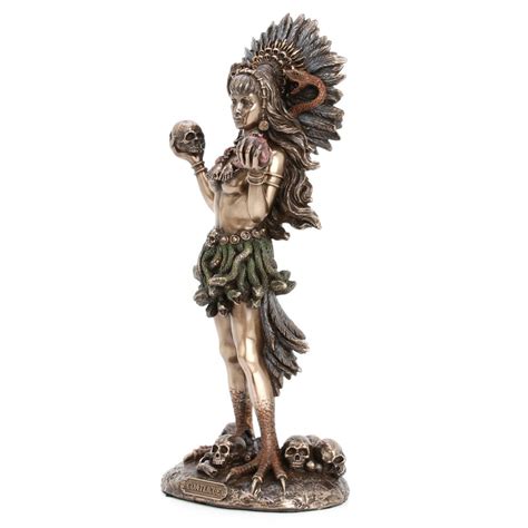 Figura Coatlicue diosa azteca de la tierra Medidas: 25 cm x 9 cm x 10 ...