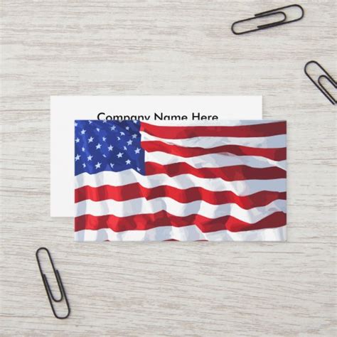 American Flag Business Card Design | Zazzle.com