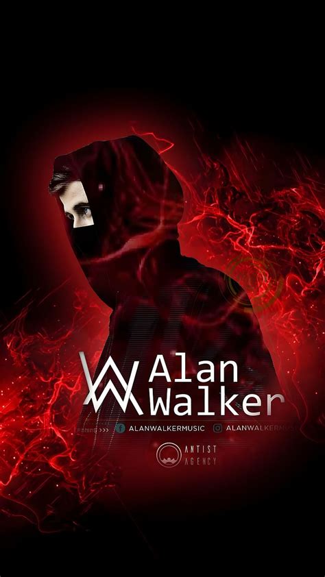 Alan Walker Alone, red fade alan walker, alone, HD phone wallpaper | Peakpx