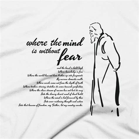 Where The Mind is Without Fear T-Shirt - Teeters.in