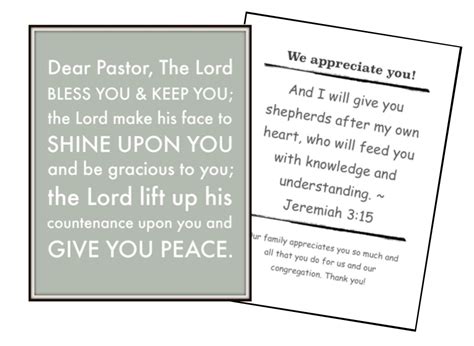 Free Printable Pastor Appreciation Cards - Printable Word Searches