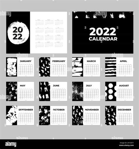 Calendar 2022 template, Desk calendar, planner design Vector Stock ...