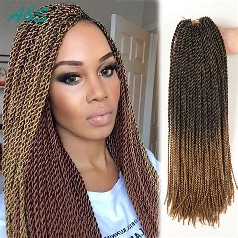 Sexy 11 colors crochet hair 18 inch thin senegalese twist hair crochet twist hair havana mambo ...