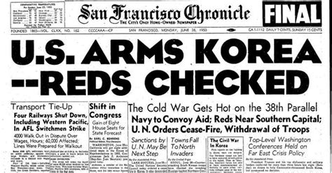 Chronicle Covers: From the Cold War to the Korean War