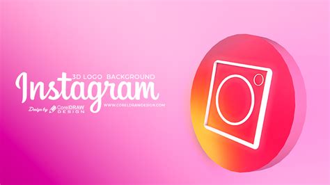 Download 3D Instagram Logo With Background Download Free Image From Coreldrawdesign | CorelDraw ...