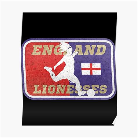 "England Lionesses Football Logo" Poster for Sale by GunnerBallZS ...