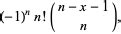 Stirling Number of the First Kind -- from Wolfram MathWorld