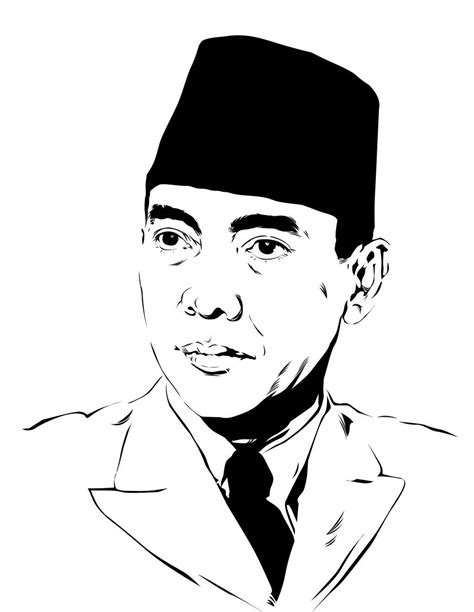 Detail Mewarnai Gambar Soekarno Koleksi Nomer 3