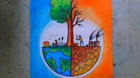 Save Earth Posters, Save Water Poster Drawing, Environment Painting, Peacock Art, Nature Drawing ...