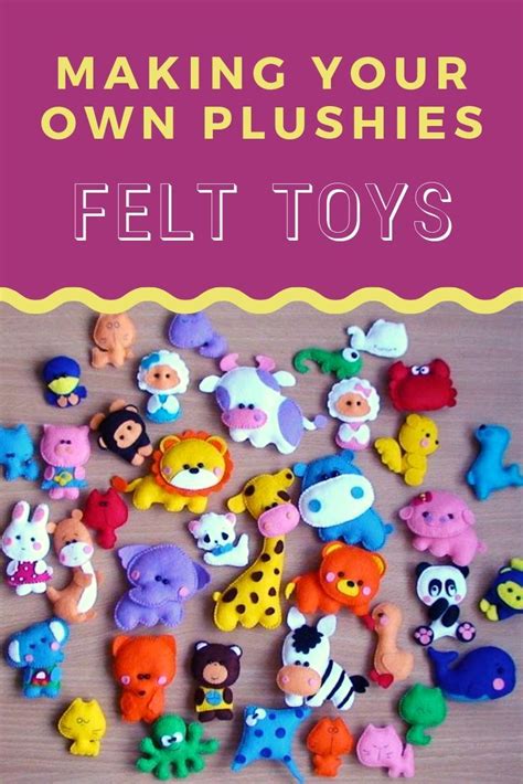 Making Your Own Plushies: Felt Toys | Felt toys, Plushies, Felt