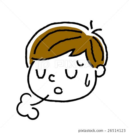 Boy, face, facial expression: depressed, sigh - Stock Illustration [26514123] - PIXTA