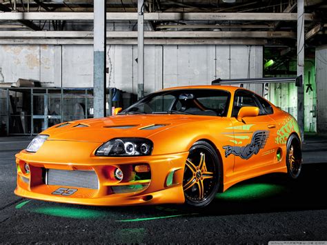 Orange Toyota Supra Neon Ultra HD Desktop Background Wallpaper for 4K UHD TV : Multi Display ...