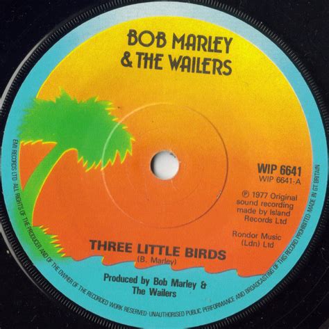 Bob Marley & The Wailers - Three Little Birds (1980, Solid Center, Vinyl) | Discogs